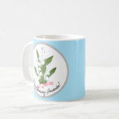 Lily van de vallei, retro koffiemok (Voorkant links)