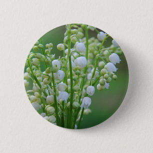 Lily van de vallei ronde button 5,7 cm
