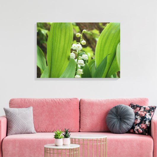 Lily van de Valley Canvas Afdruk (Insitu (Woonkamer))