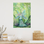 Lily van de Valley Fairy Fantasy Art Print (Keuken)