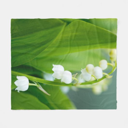 Lily van de Valley Fleece Deken (Voorkant (Horizontaal))