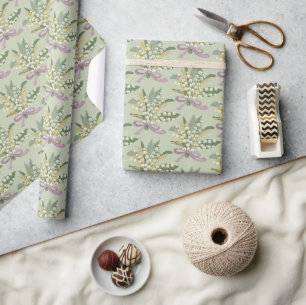 Lily van de Valley Floral Cadeaupapier