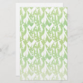 Lily van de Valley Floral Pattern Briefpapier (Voorkant / Achterkant)