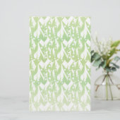 Lily van de Valley Floral Pattern Briefpapier (Staand voorkant)
