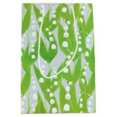 Lily van de Valley Floral Pattern Medium Cadeauzakje (Voorkant)