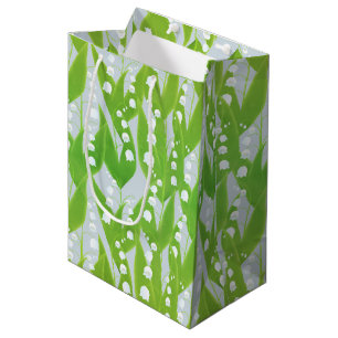 Lily van de Valley Floral Pattern Medium Cadeauzakje