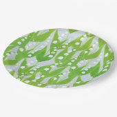 Lily van de Valley Floral Pattern Papieren Bordje (Gekanteld)