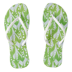 Lily van de Valley Floral Pattern Teenslippers
