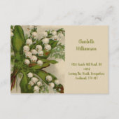 Lily van de Valley Flowers in Waterverf Informatiekaartje (Voorkant)