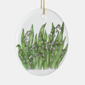 Lily van de Valley Keramisch Ornament (Rechts)