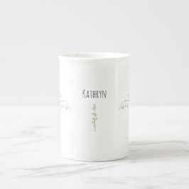 Lily van de Valley May Birth Flower Porselein Kop