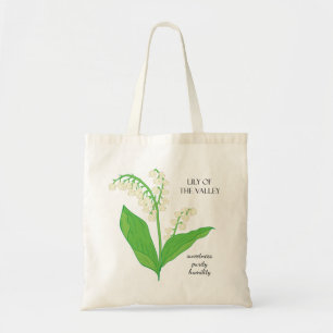Lily van de Valley May Birth Month Flower Bag Tote Bag