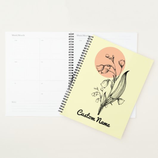 Lily van de Valley May Birth Month Flower Planner (Display)