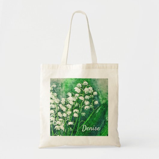 Lily van de Valley Personalized Canvas tas (Voorkant)