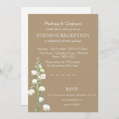 Lily van de Valley Rustic Evening Invitation Kaart (Voorkant / Achterkant)