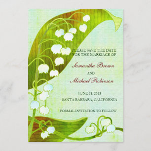 Lily van de Valley Rustic Wedding Save the Date