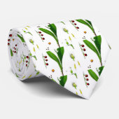Lily van de Valley Stropdas (Opgerold)