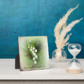 Lily van de Valley Tabletop Plaque met Easel Fotoplaat (Insitu)