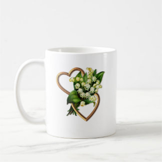 Lily van de Valley Two Gold Hearts Koffiemok