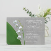 Lily van de Valley Wedding Invitations Kaart (Staand voorkant)