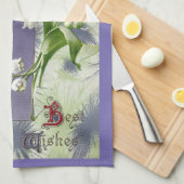 Lily van het paaskruis van de vallei theedoek (Quarter Fold)