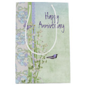 Lily van het Valley Jubileum Bouquet Medium Cadeauzakje (Voorkant)