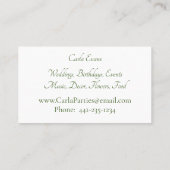 Lily van het Visitekaartje Valley Bouquet (Achterkant)