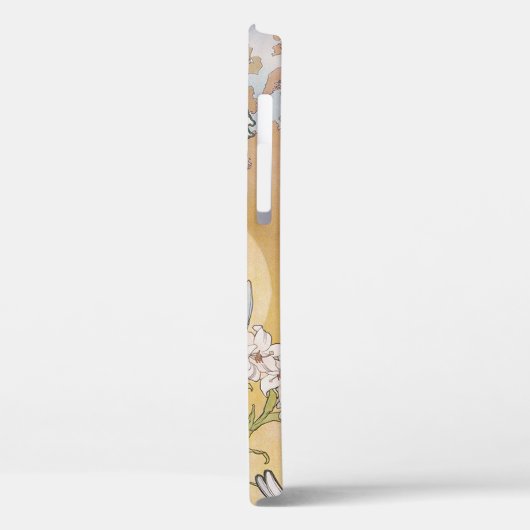 Lily (Vier bloemen), Alphonse Mucha Case-Mate iPhone Case (Achterkant / Links)