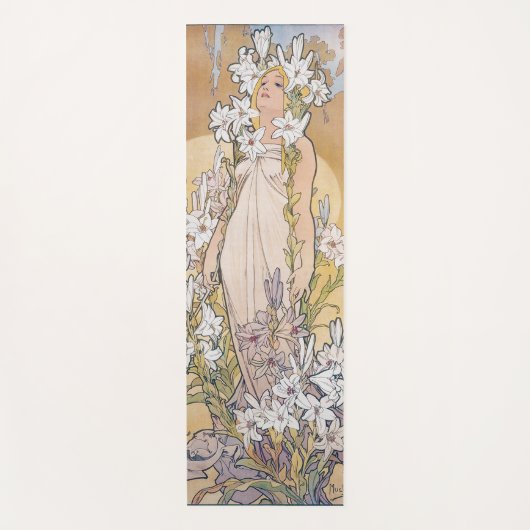 Lily (Vier bloemen), Alphonse Mucha Yogamat (Voorkant)