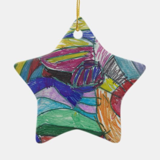 Lily's ontwerp van 2016 keramisch ornament (Voorkant)