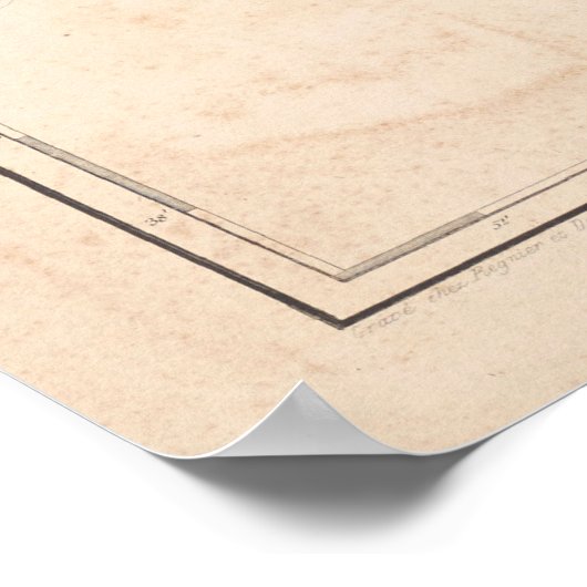 Lima Peru Environs Map (1857) Poster (Hoek)