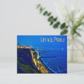 Lima, Peru, Miraflores District, SA Briefkaart (Staand voorkant)