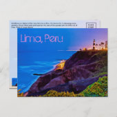 Lima, Peru, Miraflores District, SA Briefkaart (Voorkant / Achterkant)