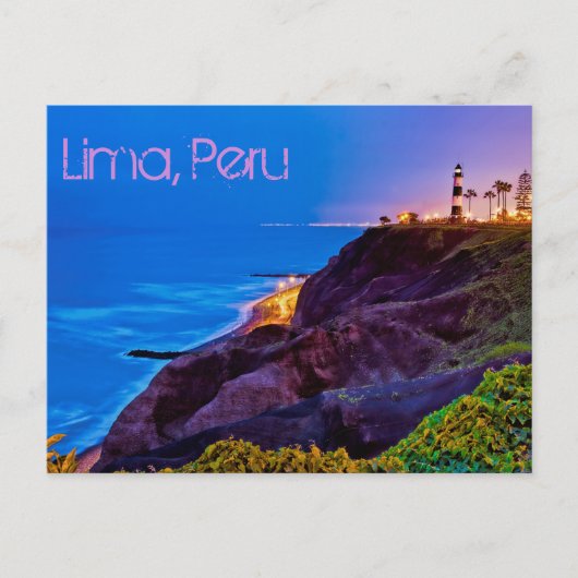 Lima, Peru, Miraflores District, SA Briefkaart (Voorkant)