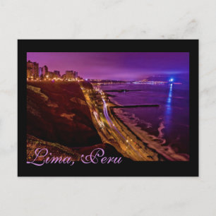 Lima, Peru, Miraflores District, SA Briefkaart