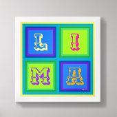 Lima Peru modern kleurrijk kunst Poster