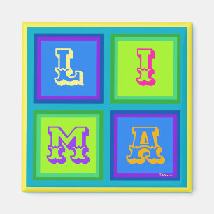 Lima Peru moderne kleurrijke decoratie Magneet