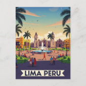 Lima Peru Reizen Briefkaart (Voorkant)