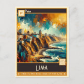 Lima, Peru |  schilderij Briefkaart (Voorkant)