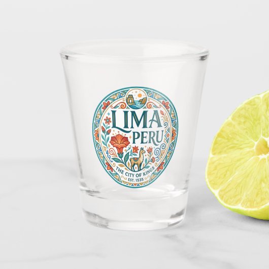 Lima Peru Shot Glas (Voorkant)