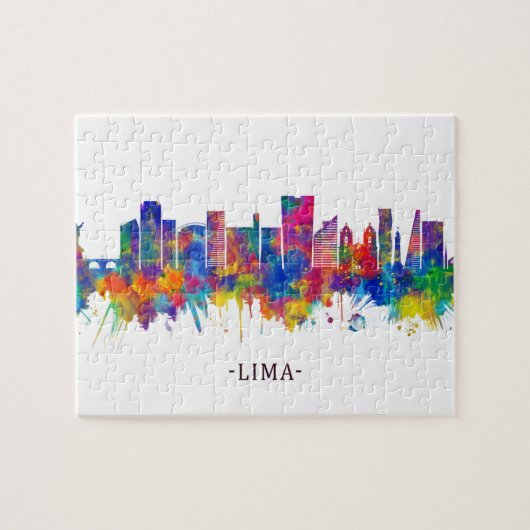 Lima Peru Skyline Legpuzzel (Horizontaal)