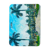 Lima Waterverf Stad Vintage Reizen Magneet (Verticaal)