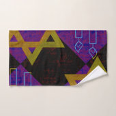 L'image à thème Hanukkah de SlipperyJoe's jaune do (Serviette à main)