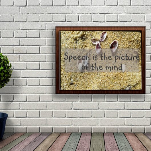 L'image de la sagesse mentale qui dit affiche