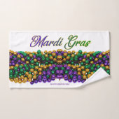 L'image emblématique sur le thème de Mardi Gras de (Serviette à main)