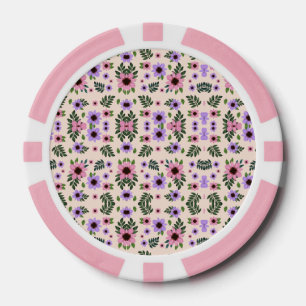 L'image montre des jetons de poker avec un motif f