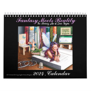 L'Imaginaire Art de Dean Rogers Calendrier de 12 m
