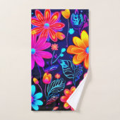 L'Imaginaire floral de Neon (Serviette à main)