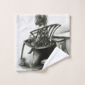 L'imagination nourrit ma réalité (Gant de toilette)