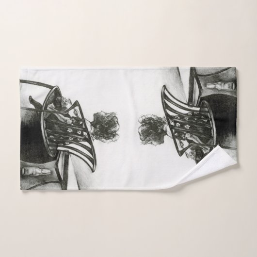 L'imagination nourrit ma réalité (Serviette à main)